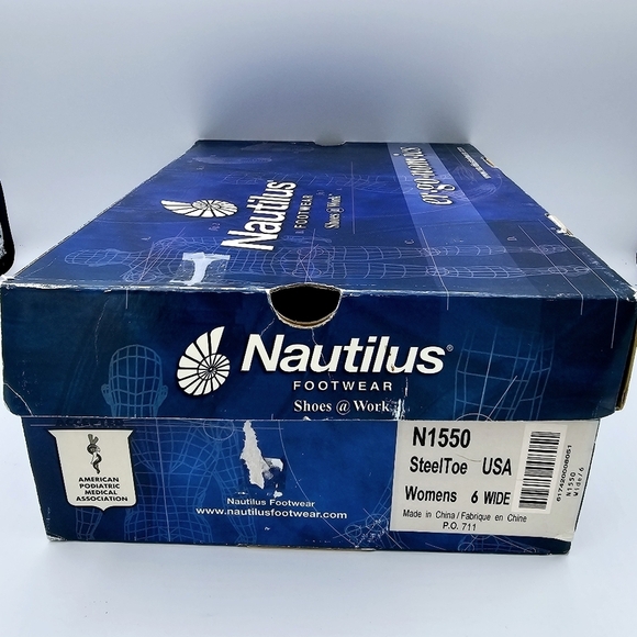 Nautilus Women's Steel Toe Safety Work Shoes NWT 6 Wide - Picture 16 of 16
